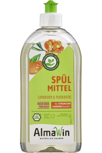Almawin Tekutý prostriedok na riad RAKYTNÍK + MANDARINKA 500 ml
