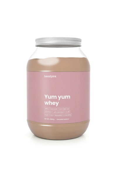 GymBeam  Yum Yum Whey - BeastPink Čokoláda lieskový oriešok 1kg
