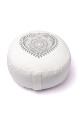Yogi & Yogini Naturals Meditačný vankúš dizajn v tvare srdca z bielej organickej bavlny 1ks