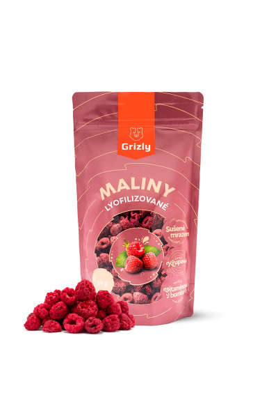 GRIZLY Maliny lyofilizované 50g