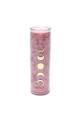 Yogi & Yogini Naturals Stearínová sviečka s fázami mesiaca Old Rose bez vône 1ks