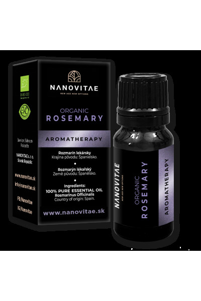 NANOVITAE ROZMARÍN esenciálny olej – ORGANIC quality 10ml
