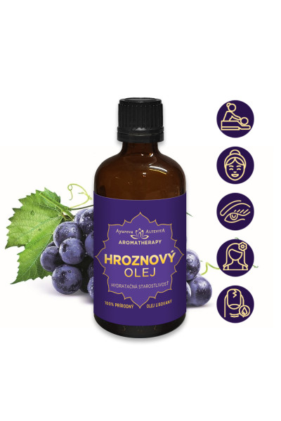 Altevita prírodný Hroznový olej 100% lisovaný 100ml