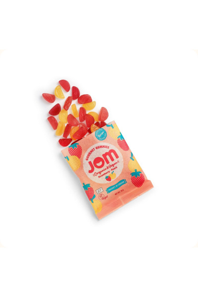 JOM cukríky STRAWBERRY & PEACH 70g