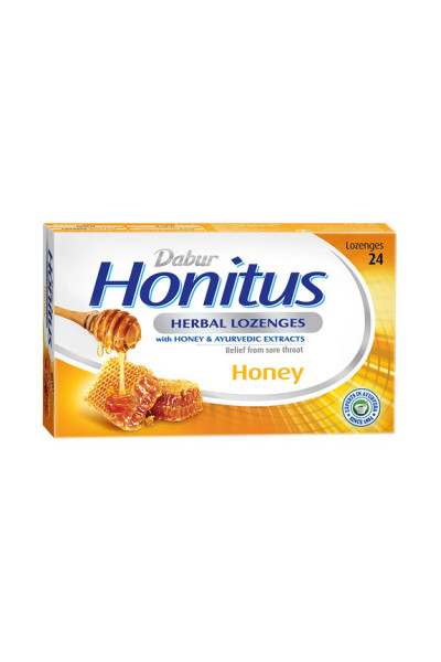 BYLINNÉ PASTILKY DABUR HONITUS med 24 pastiliek