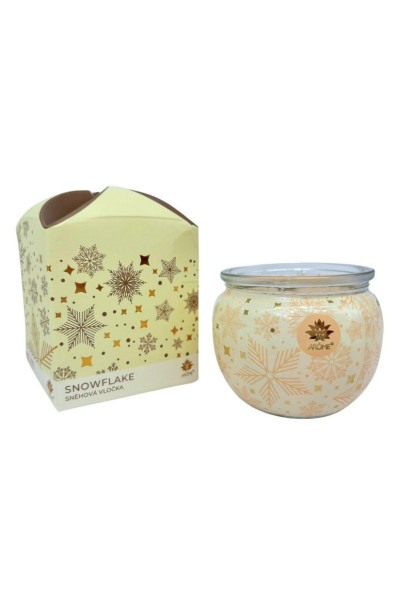 ARÔME Sviečka v skle a flower boxe, Snowflake 90g