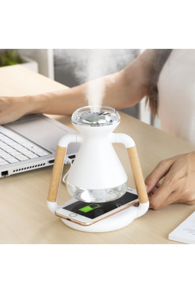 InnovaGoods difúzer vôní a Bezdrôtová nabíjačka 3 v 1 Misvolt 230 ml