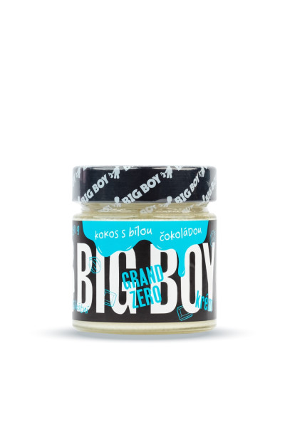 BIG BOY® Grand Zero kokosové - Kokosový krém s kokosom a bielou čokoládou bez cukru 250g