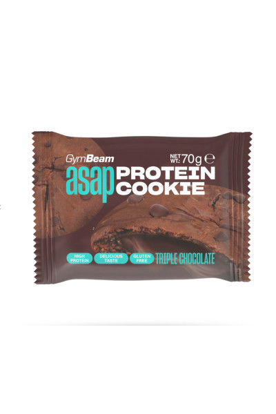 GymBeam ASAP Protein Cookie trojitá čokoláda 70g