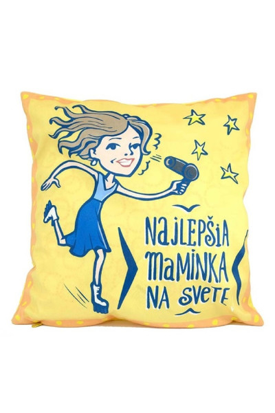 GIFTY CITY Povlak na vankúšik 40x40 cm, mikroplyš, Najlepšia maminka 1ks