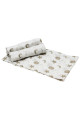HOME ELEMENTS Látkové plienky 70x70 cm, Medvedík a hviezdy, súprava 3 ks