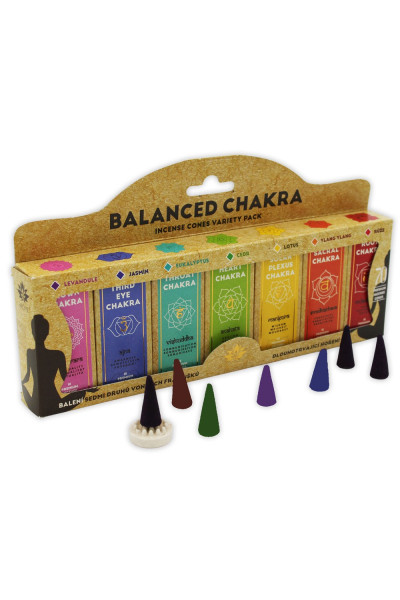 ARÔME Balanced Chakra Sada vonných kuželov -7 vôní x 10ks
