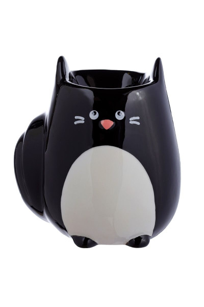Feline Fine Keramická aromalampa v tvare Čiernej mačky 1ks