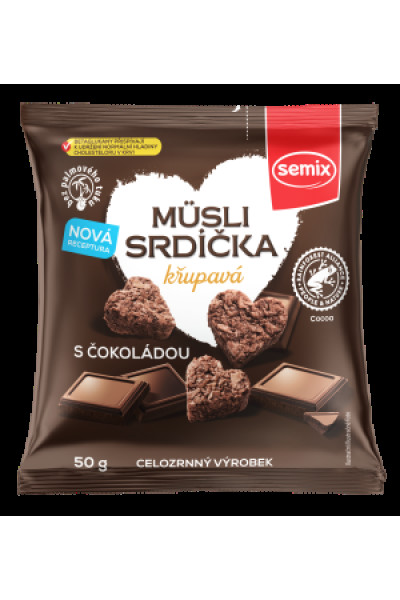 Semix Müsli srdiečka s čokoládou 50 g