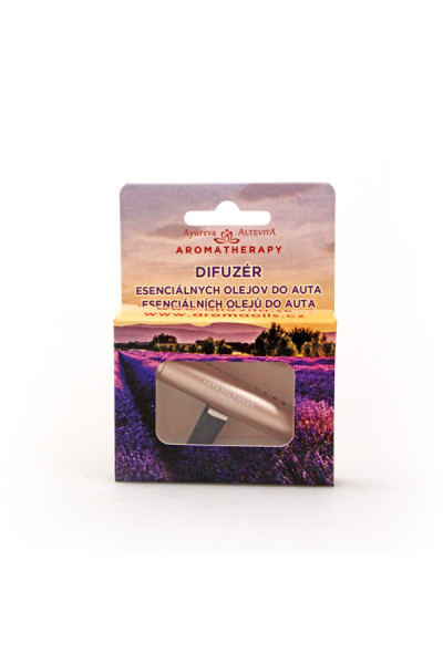 Aroma difuzér do auta zlatý 1ks