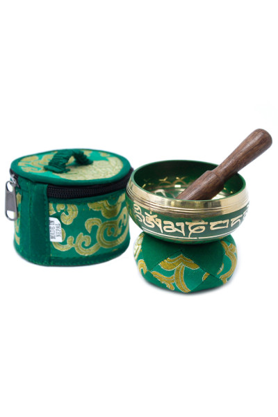 AWM Mini Tibetská Spievajúca Miska Darčekový Set - Zelená 1ks