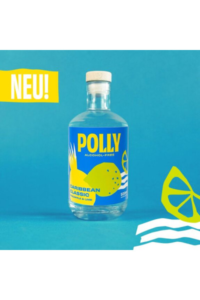 POLLY Alternatíva nealkoholického rumu Karibská klasika Ananás - Limetková príchuť 500 ml