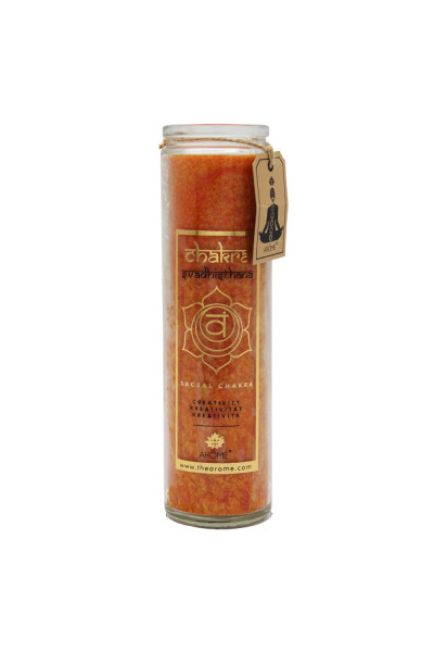ARÔME Sviečka čakra Creativity , vôňa orchidea a granátové jablko 320 g