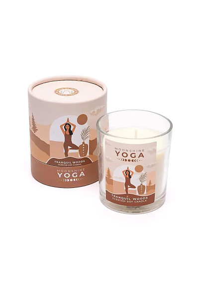 Moonshine Yoga Sviečka zo sójového vosku Tranquil Woods 120g