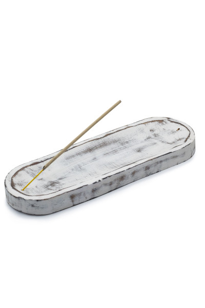 AWM Veľký Stojan na Vonné Tyčinky 30x10cm - Biela Vymývaná 1ks