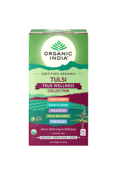 Organic India True Wellness, porciovaný čaj, 25 vreciek