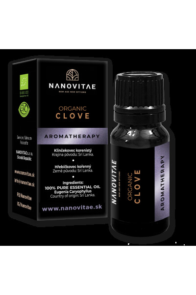 NANOVITAE Klinček esenciálny olej – ORGANIC quality 10ml