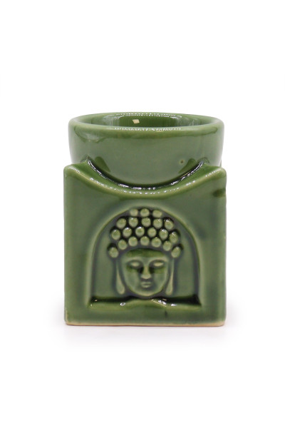 AWM Štvorcová Budha Aroma Lampa - Tmavý nefrit 1ks