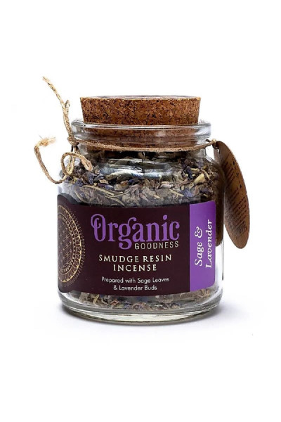 Organic Goodness Organické kadidlo v pohári, Sage & Lavender 1ks