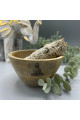 AWM Drevená Rituálna Miska na Vykurovacie Zväzky - Budha - 12x7cm 1ks