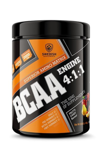 Swedish Supplements BCAA Engine 4:1:1 Blue Raspberry 400g