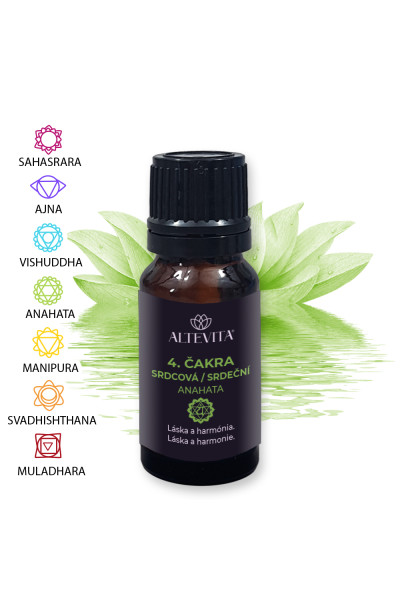 Altevita zmes esenciálnych olejov 4. Srdcová čakra (Anahata) 10ml