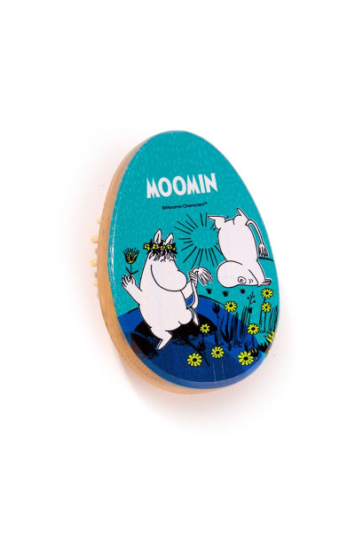 Moomin Bambusová kefa na vlasy 1ks Farba: Tyrkysová