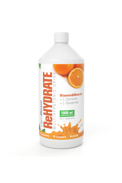 GymBeam Iontový nápoj ReHydrate pomaranč 1l