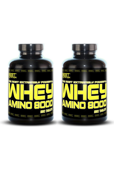 Best Nutrition 1+1 Zadarmo: Amino Whey 8000, 250 kapsúl