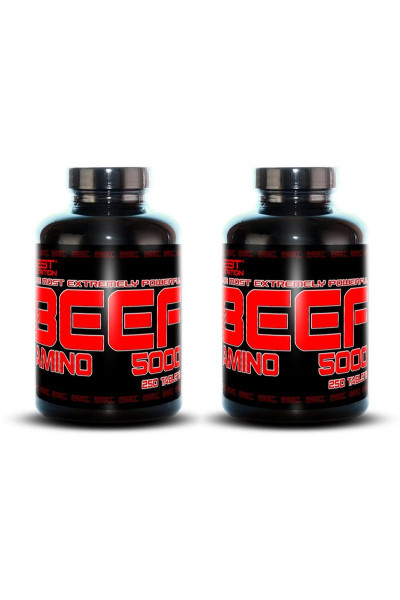 Best Nutrition 1+1 Zadarmo: Amino BEEF 5000, 250kapsúl
