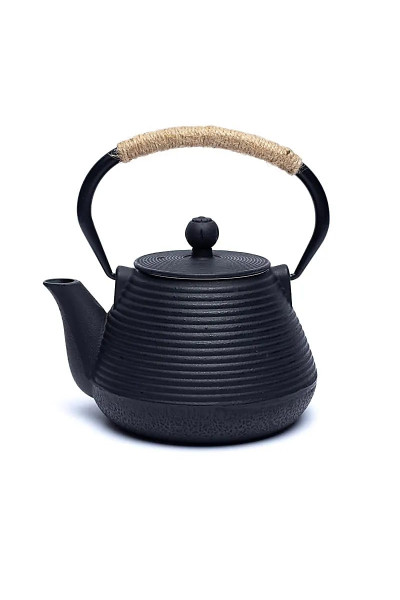 Tetsukyusu liatinový čajník čierny 1l
