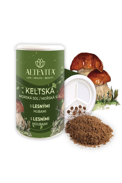 Altevita Keltská morská soľ s lesnými hubami 180g