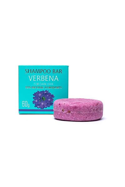 Saules Prírodný tuhý šampón verbena na tmavé vlasy 60g