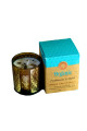 ARÔME Organická vykurovacia sviečka 200g v skle so zlatou fóliou, Frankincense & Myrrh 1ks