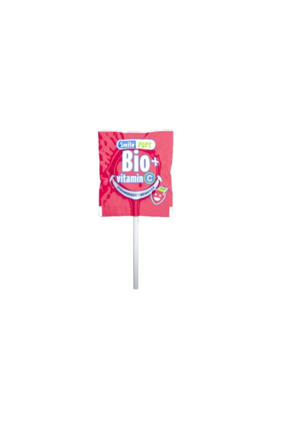 MEKE BIO lízanka Úsmev s vitamínom C jahoda 5,6 g