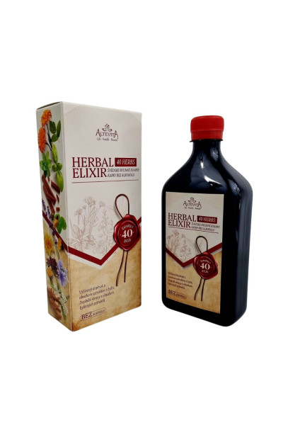 Altevita Herbal Elixir švédske kvapky bez alkoholu 500ml