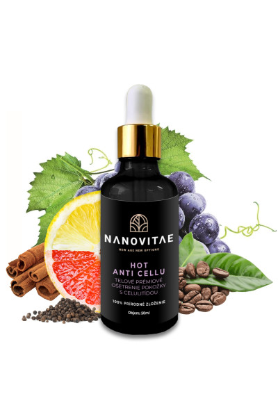 Nanovitae HOT ANTI CELLU Telové prémiové ošetrenie pokožky s celulitídou 50ml