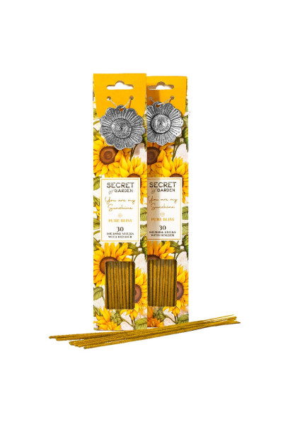 ARÔME Secret garden vonné tyčinky + kovový držiak Pure Bliss 30ks