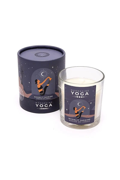 Moonshine Yoga Sviečka zo sójového vosku Moonlit Jasmine 120g