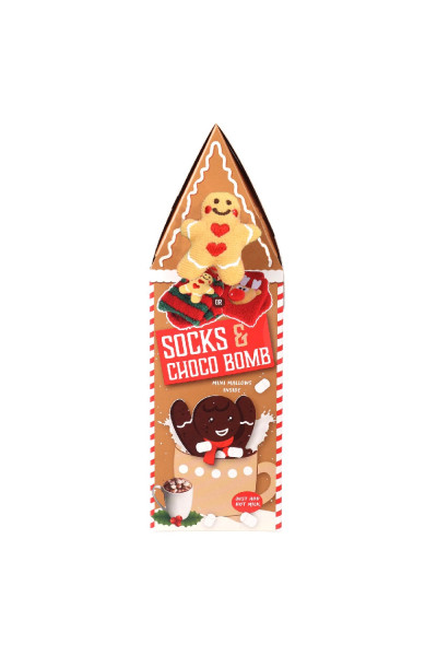 Poop DOMÁCE VIANOČNÉ PUNČOCHY CHOCO BOMB, MIX 1ks