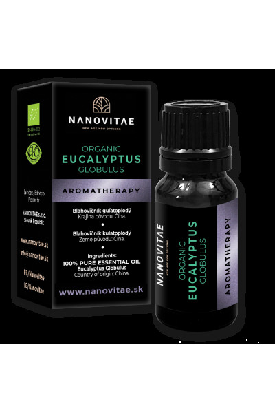 NANOVITAE Eukalyptus esenciálny olej – ORGANIC quality 10ml