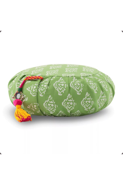 Lotus Design Meditačný vankúš Zafu Raja zelený 1ks