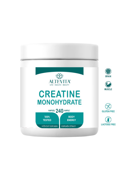 Altevita Creatine (kreatin) Monohydrát 240 kapsúl
