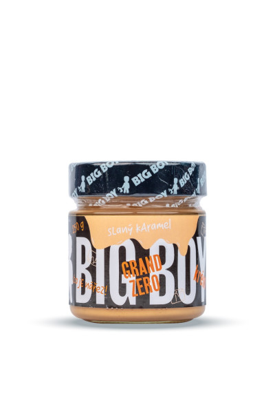 BIG BOY® Grand Zero slaný karamel - Arašidový krém s príchuťou slaný karamel 250g
