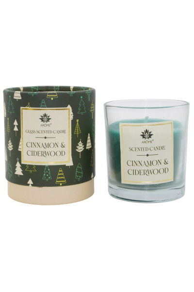 ARÔME Sviečka v papierovej tube Cinnamon & Ciderwood 120 g